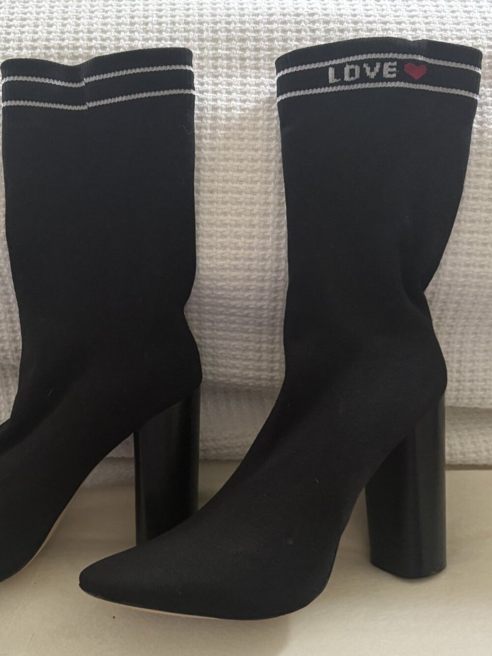Black Stretch Boots by ALDO